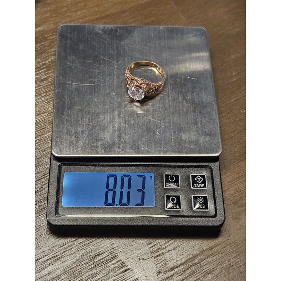 925 Sterling Silver Quartz Ring Size 12 - 8.03g - Picture 5 of 5